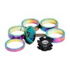 JMFahrrad Bicycle Headset Spacers 1-1/8 inch Rainbow Anodized