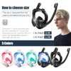 KLERICER Double Tubes Full Face Snorkel Mask,New Breathing Mode 180°