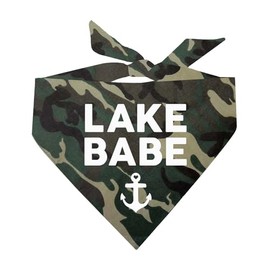 Lake Babe Dog Bandana (Camo, OS 135)