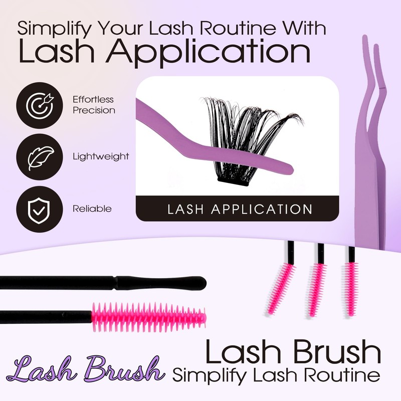 Lash Clusters Kit 100D+200D Cluster Lashes C Curl 0.07 16-20mm