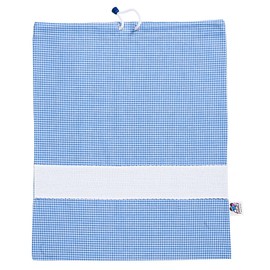 Filet AMAS05/09 Nursery Bag with Check Aida Fabric for Embroidery, Canopy and White