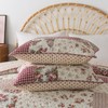 SLPR Country Roses Patchwork Cotton Pieced Quilt Set - King