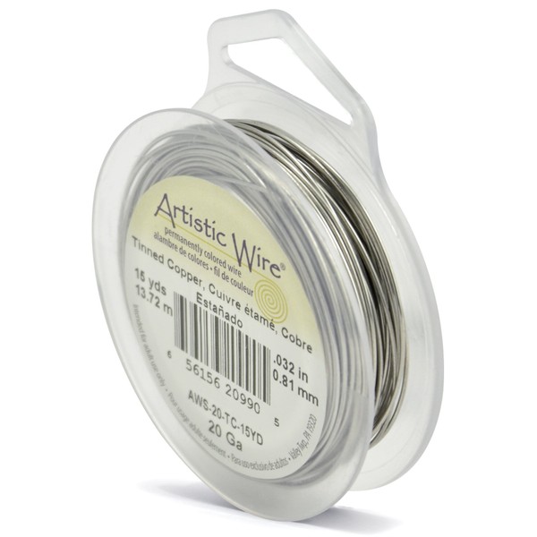 Artistic Wire, 20 Gauge, Tinned Copper, 15 yd (13.7 m)