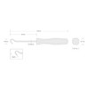 TEKTON 130-Degree Blunt Hook (1/8 Inch x 3 Inch) |