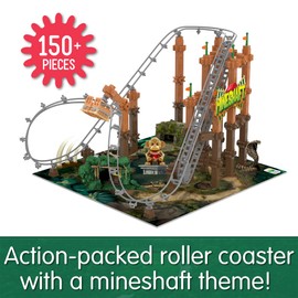 The Learning Journey International Techno Trax Mineshaft, Action Packed Roller Coaster Building Kit, STEM Gift for Boys and Girls Age 8+, 150+ pc Set