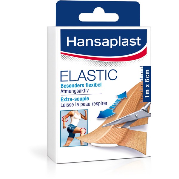 Hansaplast Elastic Plasters 1 m x 6 cm