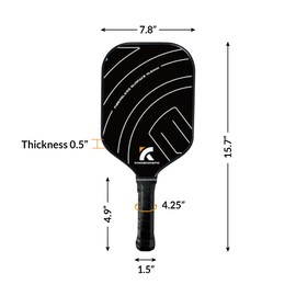 Generic C Store Pickleball Paddles Set of 2,USAPA Approved Fiberglass Surface Premium Fiberglass Pickleball Paddle Set - Lightweight and Durable for Ultimate Performance | Pickleball Racket Bundle