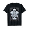 Skeleton Footballer Football Player Tarot Card Graphic Tee T-Shirt