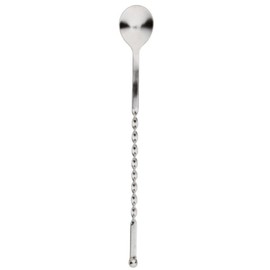 Rattleware Elegant Swirl Stem Bar Twist 11.5" Stirrer/Spoon - Commercial Grade Stainless Steel, Ideal for Drink & Coffee Enthusiasts, Perfect for Home & Commercial Use