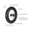 YIYIBYUS 16'' Rear Wheel Tire Assembly 90/100-16 Tire Rim &