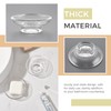 2 Pack Bathroom Soap Dishes, Transparent Round Soap Tray for
