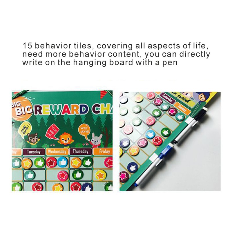 Magnetic Reward Behavior Chore Chart for Kids Magnetic Broad Calendar