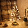 LED Christmas Tree Lamp Battery Powered Spiral Christmas Tree Table