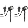 ledscom.de LED Garden Spotlight with Ground Spike for Outdoor Use,