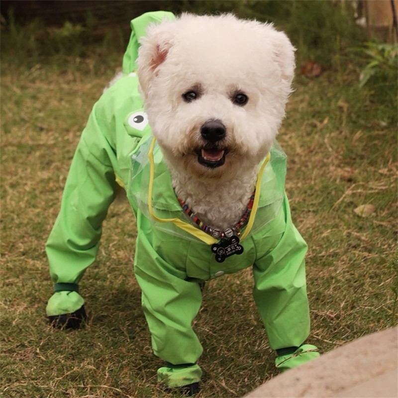ETOSEM Dog Raincoat with Boots,Waterproof Dog Raincoats with Hood for