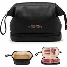Bolsa de Maquillaje Grande ASVEL 20251226-01 – Doble Capa Impermeable