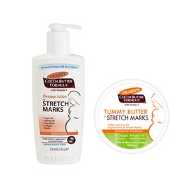 Palmers Coconut Stretch Mark Cream Bundle: 1x Palmers Stretch Mark Cream 250 ML & 1x Palmers Firming Butter 125 gm | Stretch Mark Removal Bundle by Palmers Cocoa Butter