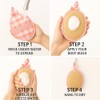 CraftsOfEgypt Natural Loofah Luffa Shower Sponge - Pink Beige, 2PCS