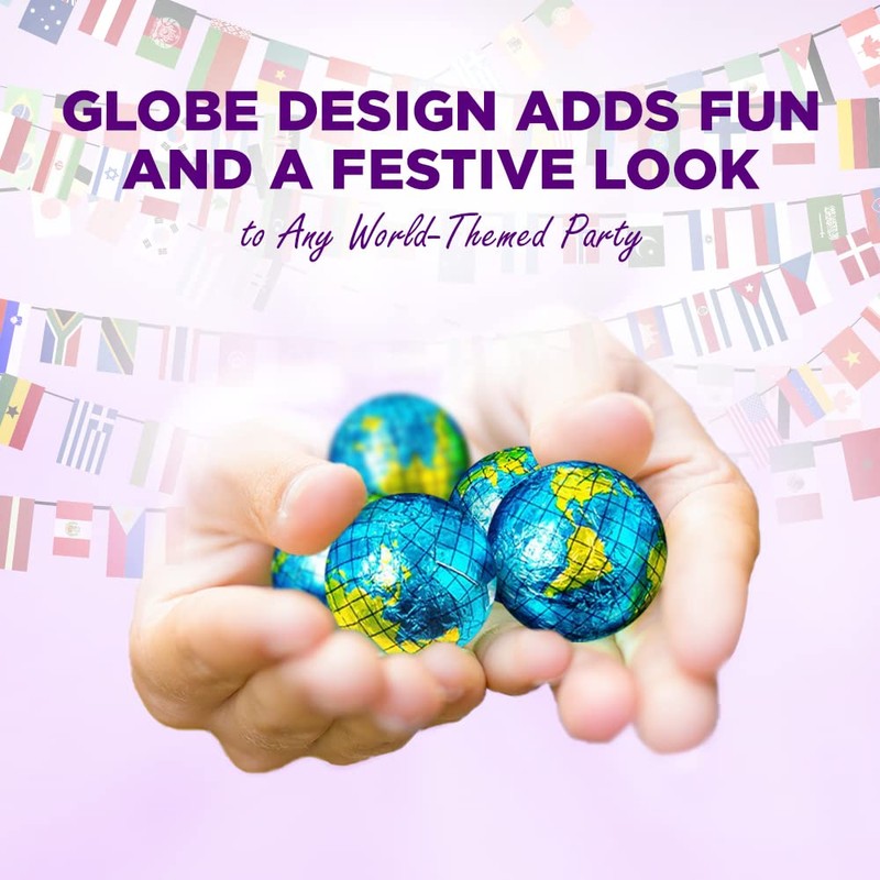 Madelaine Chocolate Premium Milk Chocolate World Globe Balls - 1