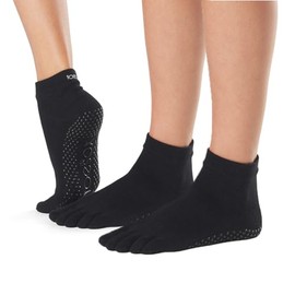 toesox Grip Ankle Full Toe Multi Pack – Grip Non-Slip Toe Socks for Pilates Barre Yoga
