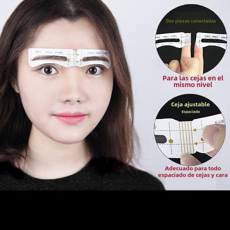 84/60 Pairs Lazy Quick Eyebrow Stickers 12 Styles Eyebrow Card