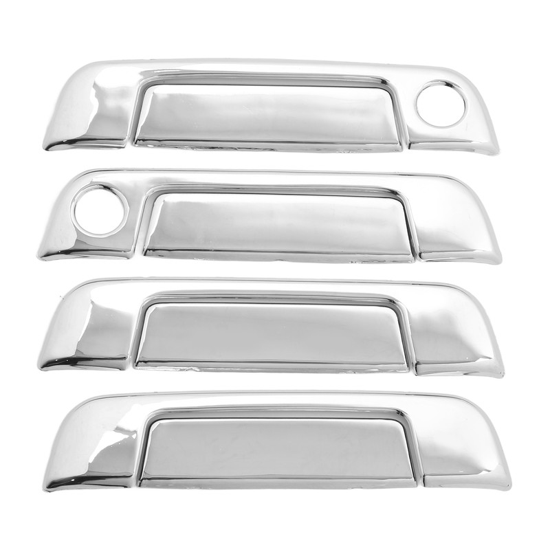 4 Sets Exterior Door Handle Cover ABS Chrome Weatherproof Replacement
