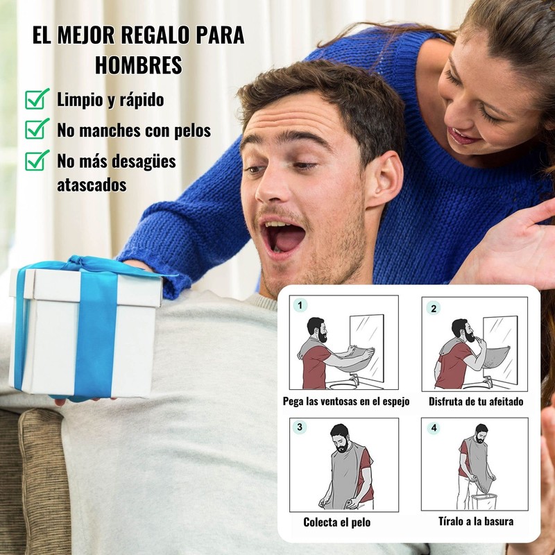 Schürze für Herren, Rasur, Maschine, Geschenk, manuelles Rasierzubehör