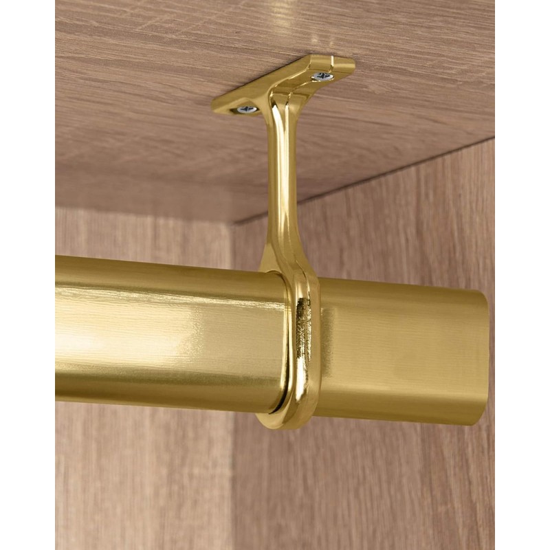 Gedotec Tubes Wardrobe Rail Middle Support Bracket for Clothes Rail