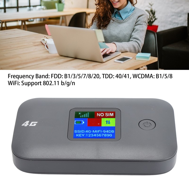 4G WiFi Mobile Hotspot 300Mbps Connects Up to 10 Devices