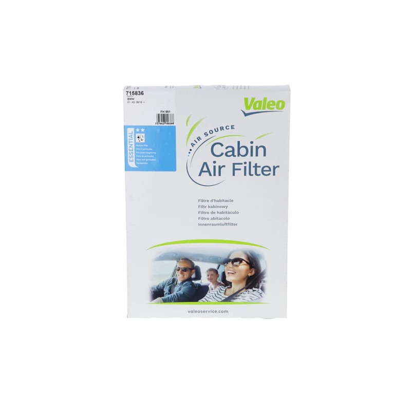 VALEO 715836 Filter Cabin Air Protect Pollen Filter with Activated