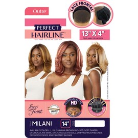 Outre Lace Front Wig - Perfect Hair Line 13X4 - Milani (DR99J/ROSY SPICE)