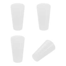 PATIKIL Tapered Shaped Solid Silicon Stopper, 1/2" Tube Rubber Stoppers Lab Plugs for Sealing Copper Pipes Bottles Vials, 4 Pcs