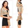 Sparkling Metallic Shawls and Wraps for Evening Party Formal Dresses