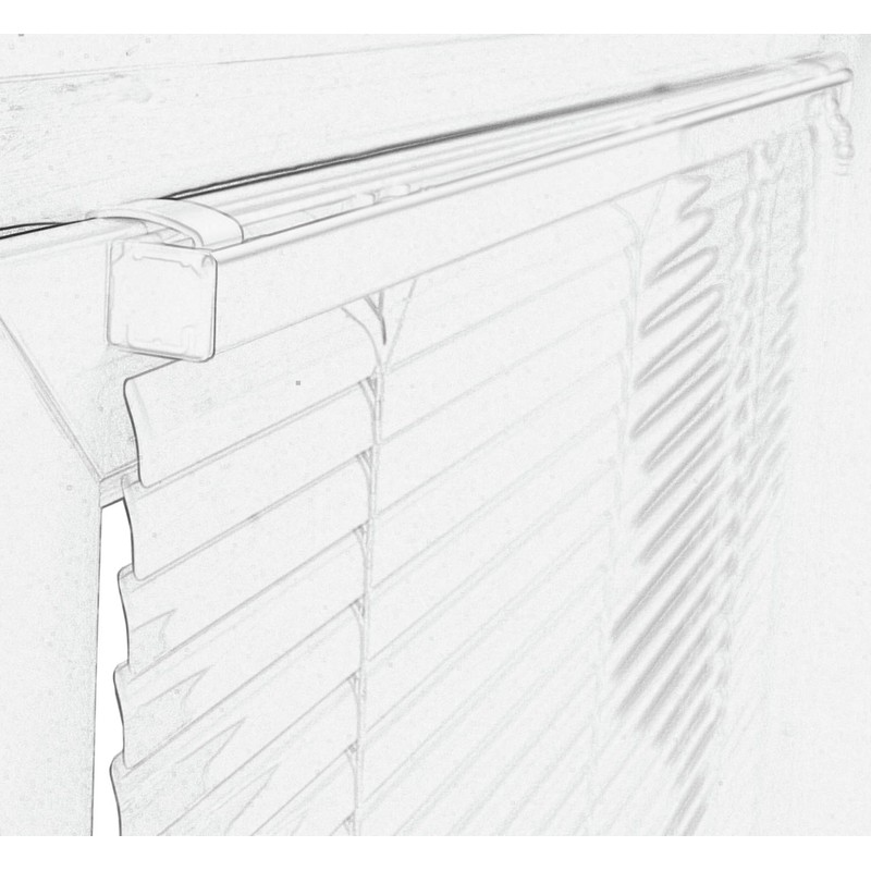 GARDINIA 6 x Universal Aluminium Venetian Blind Clamp Brackets Mounting
