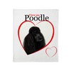 CafePress Poodle Love Throw Blanket Super Soft Fleece Plush Throw
