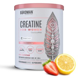 BIRDMAN Creatine for Women | Creatina para Mujer con Myo Inositol y D-Chiro Inositol | Ácido Hialurónico, Zinc, Metilfolato y Vitaminas | Sin Azúcar |