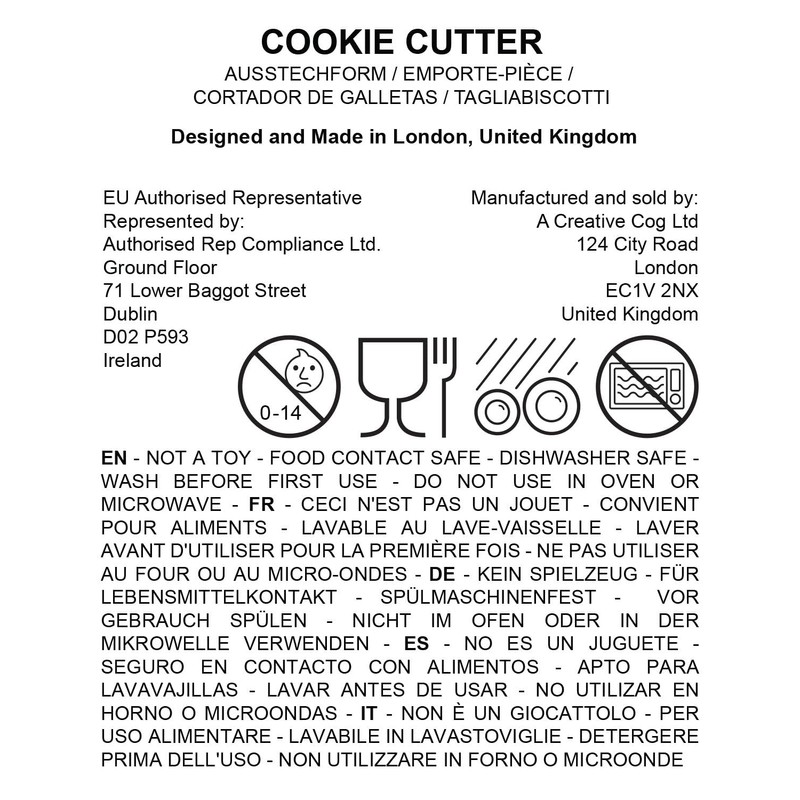 Egg Tangram Cookie Cutter, 1 Piece. Bakerlogy