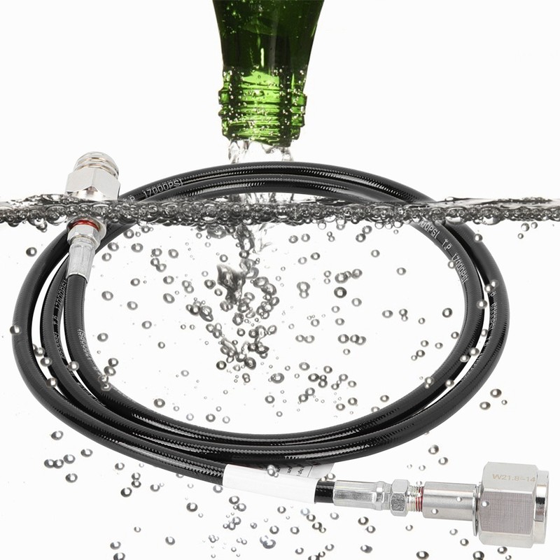 1.5m 60in Soda Club External Hose Adapter to CO2 Tank