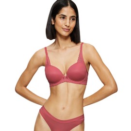 Triumph - Aura Spotlight T WHP Women's Cup Bra - Underwire, Lightly Padded Cups, Elegant Lace Cover, Strawberry Allure, 80D
