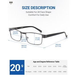 JOLISU 5PCS Reading Glasses Men - Blue Light Blocking Computer Metal Thin Frame Readers For Mens/Women（3.50）