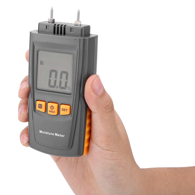 GM605 LCD Display Portable Digital Wood Moisture Meter Humidity Tester