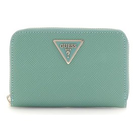 GUESS Laurel SLG Medium Zip Around Wallet Teal, teal