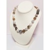 Treasure Bay Chunky Statement Natural Gemstone Beaded Necklace for Women,