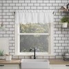 No. 918 Mariela Floral Trim Semi-Sheer Rod Pocket Kitchen Curtain