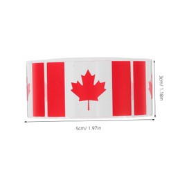 Operitacx Canada Flag Decal Maple Leaf Sticker for Water Bottles Laptops Cars Notebooks Easy Application Aesthetic Decal for Scrapbooking DIY Projects Stylish Design