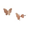 MadamLili - Schmetterlinge Ohrstecker Set - 925 Sterling Rosegold Vergoldet