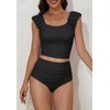 Eomenie Tankini Swimsuits for Women Ruched Tummy Control Bathing Suit