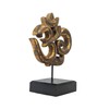 Figurine 'Ôm (Aum) Wooden Carved Indian Decoration