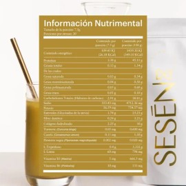 Sesen Golden Milk Peptidos De Colágeno Hidrolizado Vit B Sfn