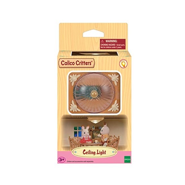 Calico Critters Ceiling Light, Dollhouse Accessory Set for Calico Critters Homes